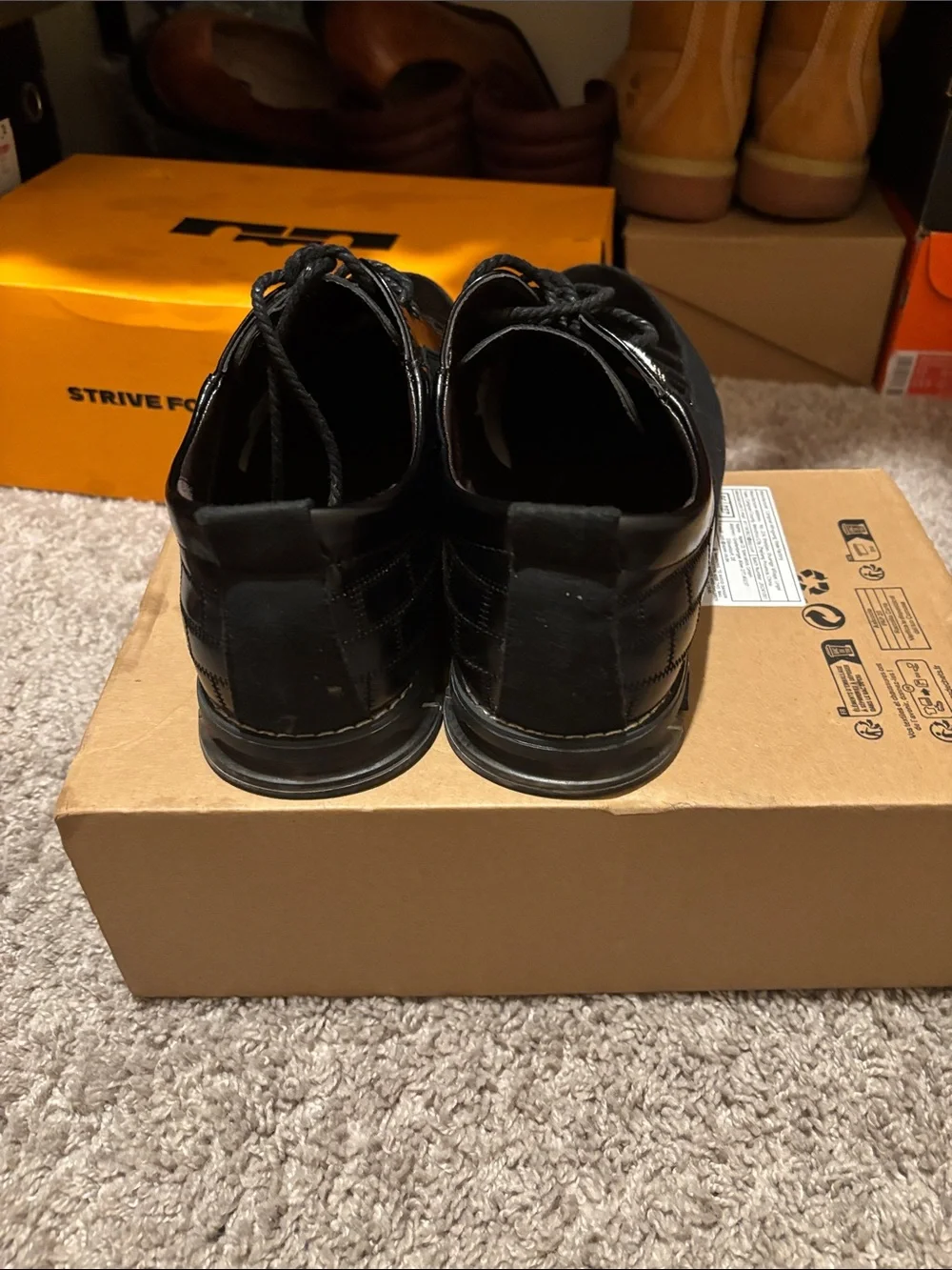 Men's Black Lace-Up Derby with Sport-Inspired Sole